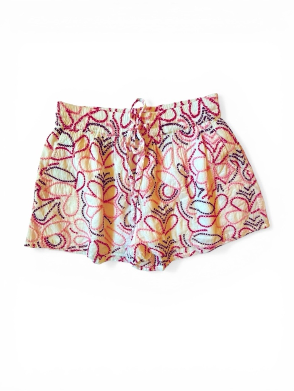 Eze Sur Mer | High Rise Pull On Elastic Waist Drawstring Pockets Cotton Medium